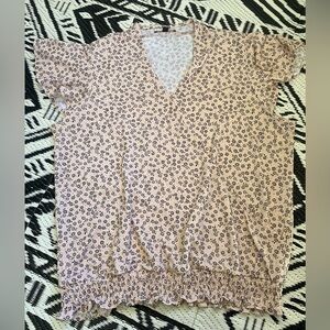 Adrianna Papell Black and Cream Patterned Garment